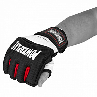 Перчатки для MMA PowerPlay 3075 р. L 5,8oz черный с белым