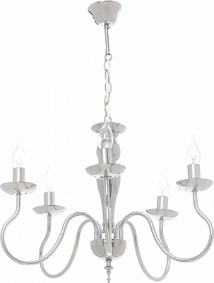 Люстра подвесная Vitaluce 5xE14 хром V1638/5 