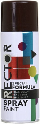 Эмаль RECTOR 400 мл 8017 коричневая