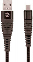 Кабель Forever Shark USB - USB-C 2A 1 м черный (5900495679369) 