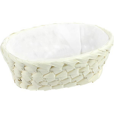 Хлебница из листьев пальмы 16х16 см