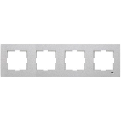 Рамка Viko Novella четверна срібна