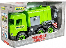 Машинка Wader зелений сміттєвоз «Middle truck» 39484