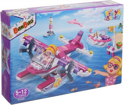 Конструктор BanBao Trendy Beach Самолет 6132