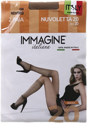 Гольфи жіночі Immagine Nuvoletta 20 Den Neutro р. 36-40 бежевий 2 шт.