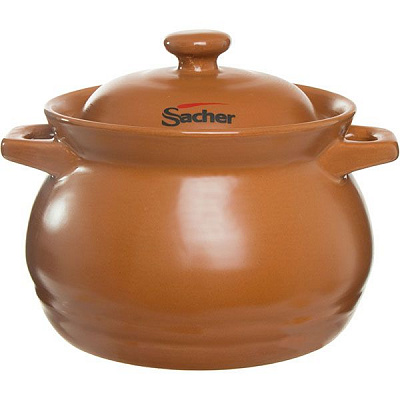 Каструля керамічна Sacher коричнева 3.3 л