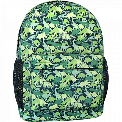 Рюкзак молодіжний Bagland Dinosaurs хакі 17л 533664/1363