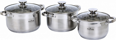 Набір каструль Maxmark Classic 6 предметів MK-3706А