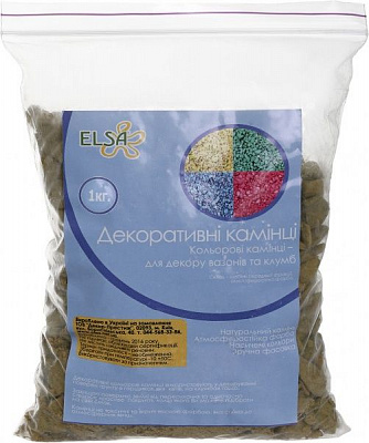 Камни декоративные Elsa желтые 1 кг