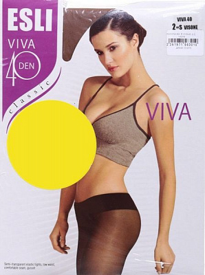 Колготки женские ESLI Viva Classic р. 2 40 den Visone 2 пар 