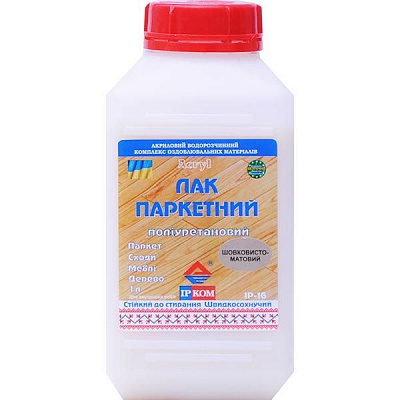 Лак паркетный ИР-16 ІРКОМ шелковистый мат 2,5 л бесцветный