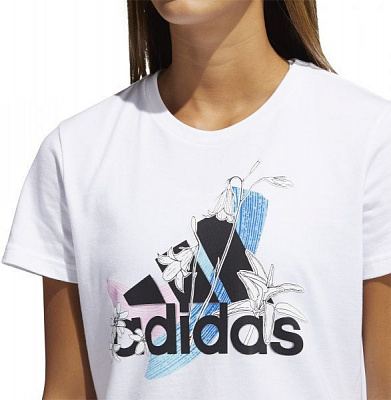 Футболка Adidas NINI GFX TEE GN9151 XS белый