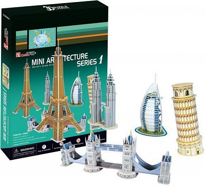 3D-пазл CubicFun Архітектура світу C056h