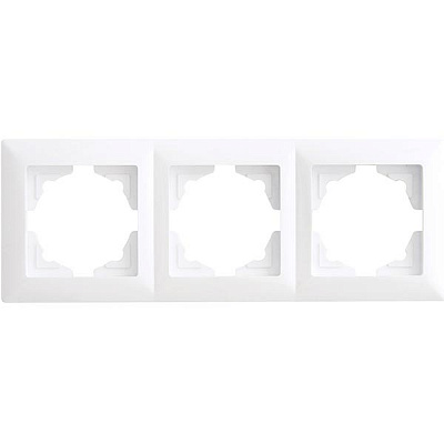 Рамка трехместная Gunsan VISAGE универсальная белый VS 28 11 143