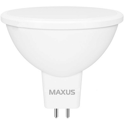 Лампа світлодіодна Maxus 5 Вт MR16 матова GU5.3 220 В 3000 К 1-LED-713
