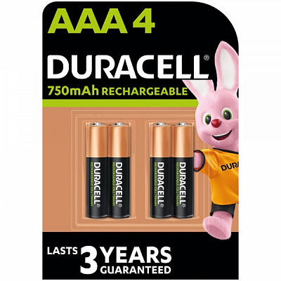 Аккумулятор Duracell HR03 750mAh AAA (мизинчиковые) 4 шт. 