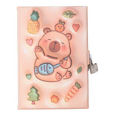 Блокнот дитячий на замочку Forme Capybara Soft 145 х 210 мм KIDS Line