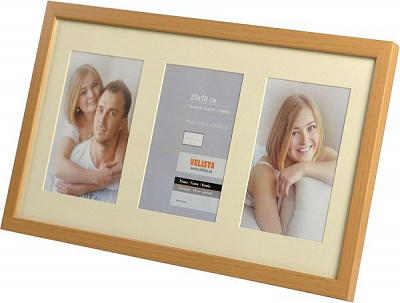 Мультирамка Velista Trio 13х18 см дерево светлое 