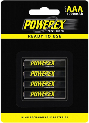 Аккумулятор Powerex предварительно заряженный Ni-Mh AAA (R03, 286) 4 шт. (MHRAAAP4) 