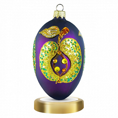 Елочная игрушка Драгоценности Караваджо 11 см фиолетовый CCS004
