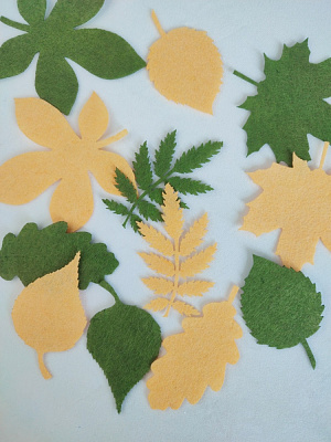 Декор из фетра GoToArt Набор осенних листьев 1 12 шт. 125438 мульти