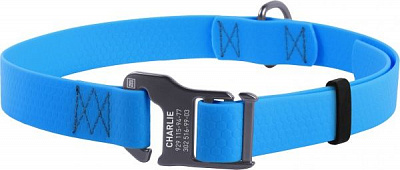 Нашийник WAUDOG Waterproof 2,5х35-70 см блакитний
