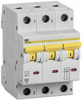 Автоматичний вимикач IEK ВА47-60M 3Р 32А 6кА MVA31-3-032-C