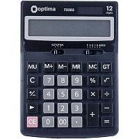 Калькулятор 12 розрядів 170*105*32 мм Optima®