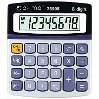 Калькулятор 8 разрядов 135x107x32 мм Optima