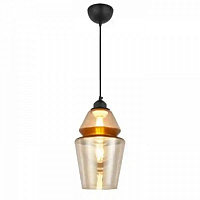 Светильник подвесной HOROZ ELECTRIC Spark-2 1x60 Вт E27 янтарный/медь 021-016-0002-020 