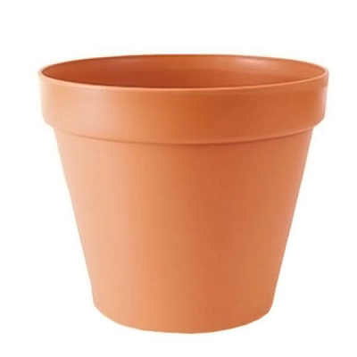 Горшок пластиковый Prosperplast Glinka круглый 2,9л терракот (11144) 