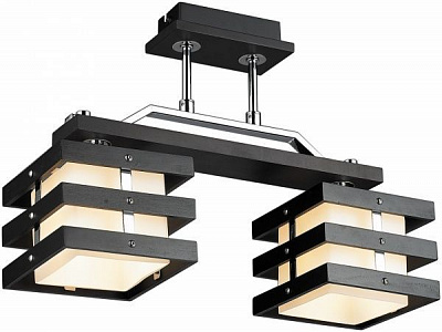 Люстра потолочная Altalusse 2xE14 хром/венге 