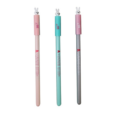 Ручка гелева YES Hello Bunny 0,5 мм колір в асортименті 411905