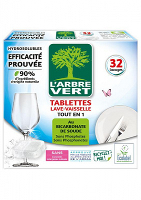 Таблетки для ПММ Larbre Vert All in 1 32 шт.