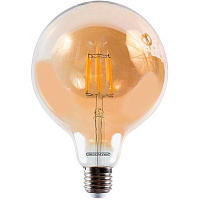 Лампа светодиодная Светкомплект Vintage Fil Amber G125 6 Вт E27 2500 К 220 В прозрачная 