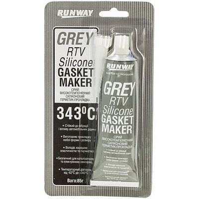 Герметик силіконовий RunWay сірий 85 г