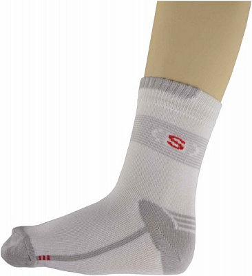 Носки детские Duna 4В 456 -20 р.18–20 белый с серыми вставками 