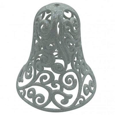 Украшение новогоднее MISLT Колокольчик ажурный DELL3d 100-0 10 см