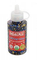Клей для декорування з конфетті та блискітками 60 мл зелений Maxi MX61746