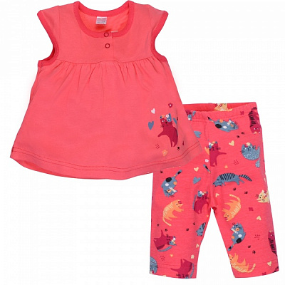Комплект для девочек Татошка 0813390вкт р.98 коралловый 