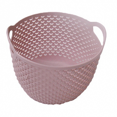 Корзина Ucsan Plastik DROP круглая розовый 