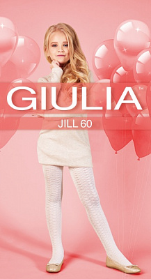 Колготки для девочек Giulia 60 (1) JILL р.140-146 белый 