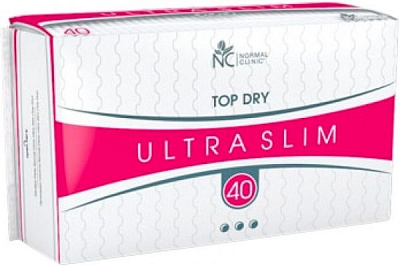 Прокладки гігієнічні Normal Clinic Slim top dry light 40 шт.