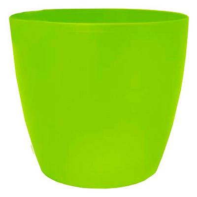 Горшок пластиковый Алеана Матильда круглый 4,1л салатовый (114094) 