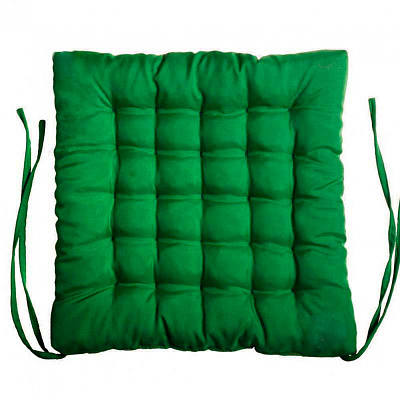 Подушка на стул Sparkle квадрат стеганая 38х38з5 зеленая