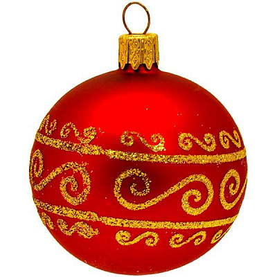 Шарик новогодний 3431H 60 мм
