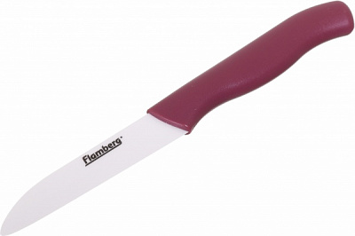 Нож керамический 16,5 см Magic Ring бордо Flamberg Smart Kitchen 