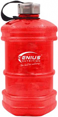 Пляшка спортивна 2200 мл Genius Nutrition Gallon Water червоний Бутиль Gallon Water 2200 ml Червоний
