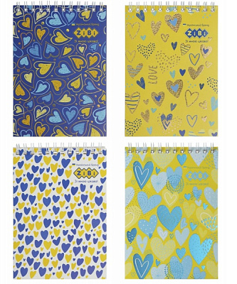 Блокнот Kids Line Patriot Hearts А6 40 листов ZiBi