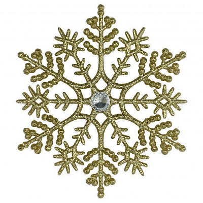 Підвіска MISLT Сніжинка Класика з камінчиком CN000-3 5 см